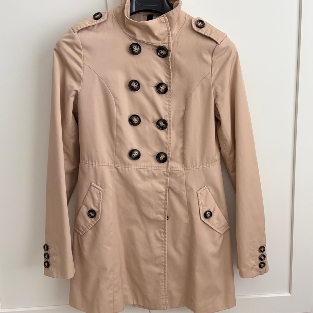 H&M Blush Trench Coat - Sz 4